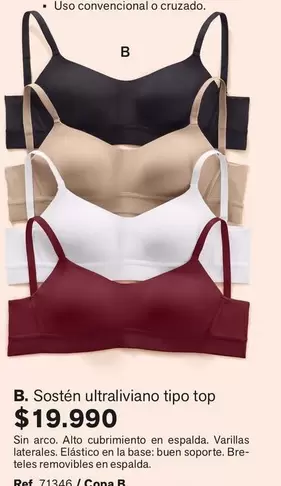 Sosten Ultraliviano Tipo Top