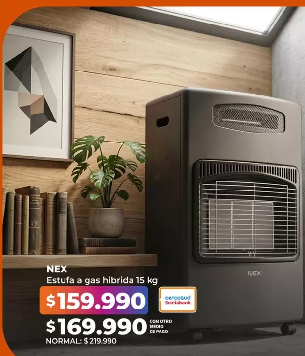 Nex - Estufa A Gas Hibrida 15 Kg