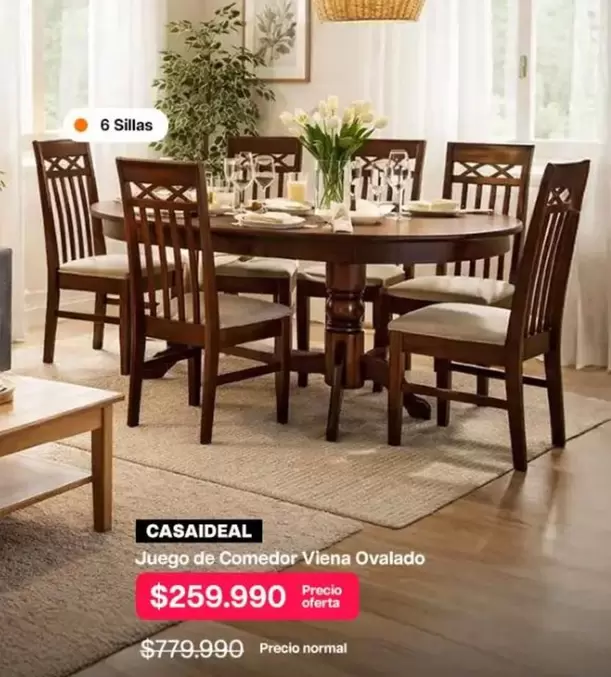 Juego De Comedor-viena Ovalado