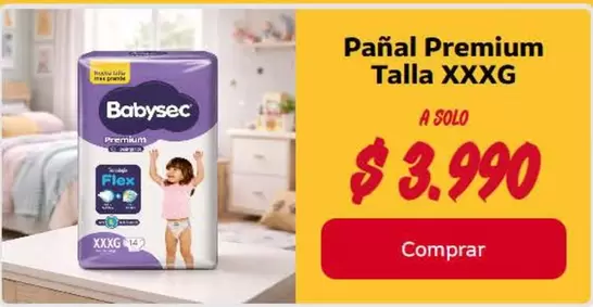 Babysec - Pañal Premium Talla Xxxg
