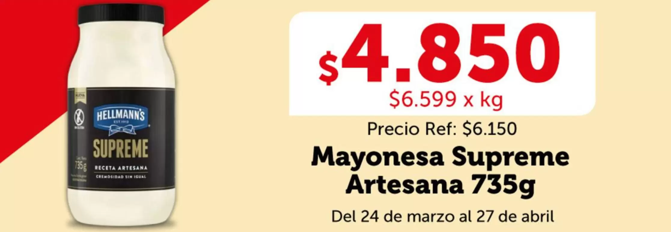 Hellmann's - Mayonesa Supreme Artesana