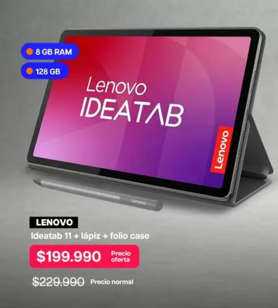 Lenovo - Ideatab 11+ Lapiz + Folio Case