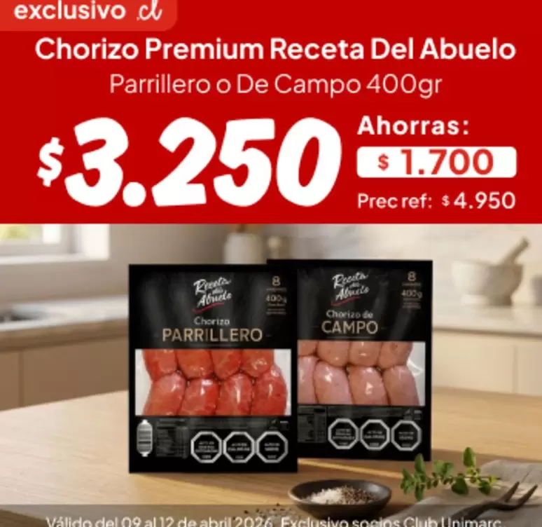 Abuelo - Chorizo Premium Receta Del