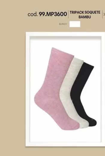 Tripack Soquete Bambu