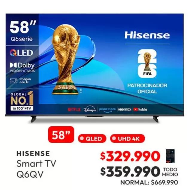 Hisense - Smart Tv Q6QV