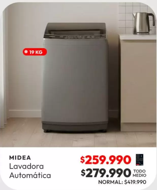 Midea - Lavadora Automatica
