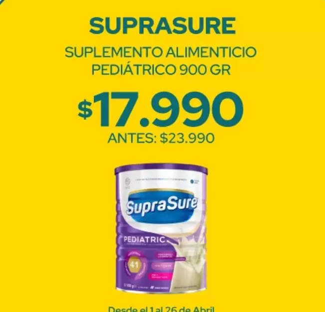 Suplemento Alimenticio Pediatrico