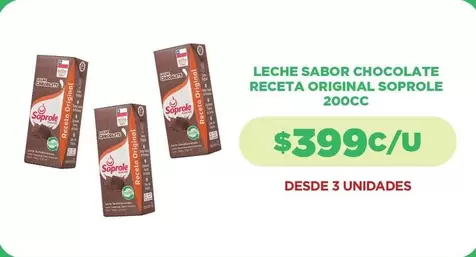 Soprole - Leche Sabor Chocolate Receta Original