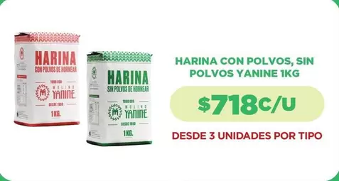 Harina Con Polvos, Sin Polvos