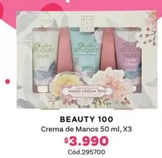 Beauty 100 - Crema De Manos