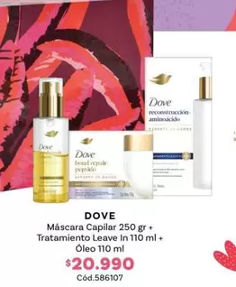 Dove - Máscara Capilar + Tratamiento Leave In 110 Ml + Oleo 110 Ml