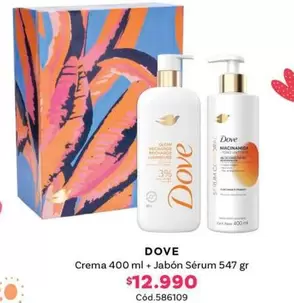 Dove - Crema 400 Ml + Jabón Sérum