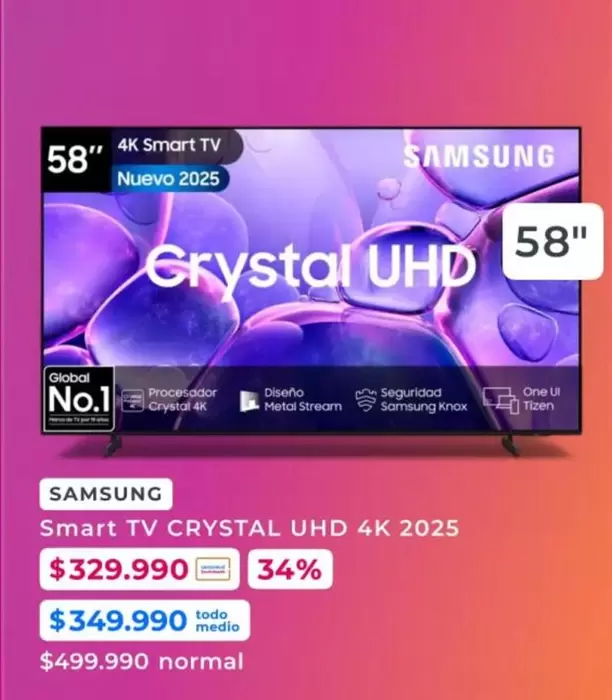 Samsung - Smart Tv Crystal Uhd 4k 2025