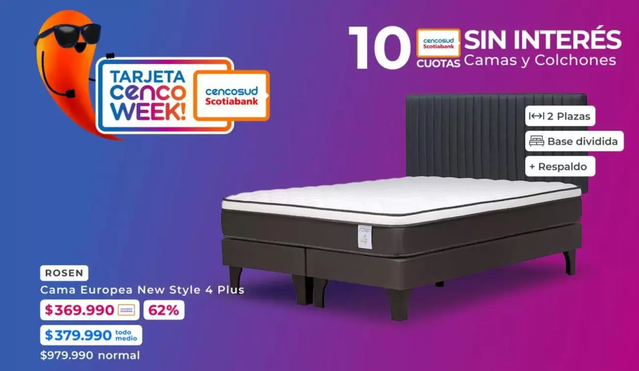 Rosen - Cama Europas New Style 4 Plus