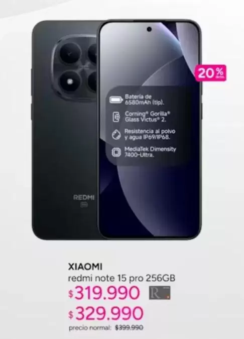 Xiaomi - Redmi Note 15 Pro 256gb