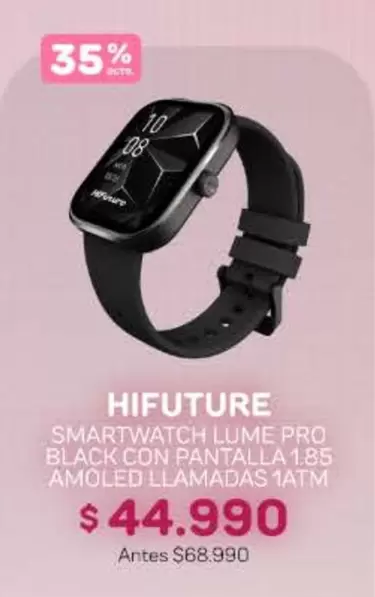 Smartwatch Lume Pro Black Con Pantalla