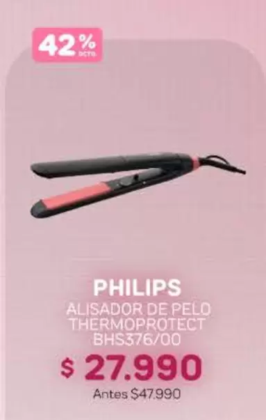Philips - Alisador De Pelo Thermoprotect Bhs376/00