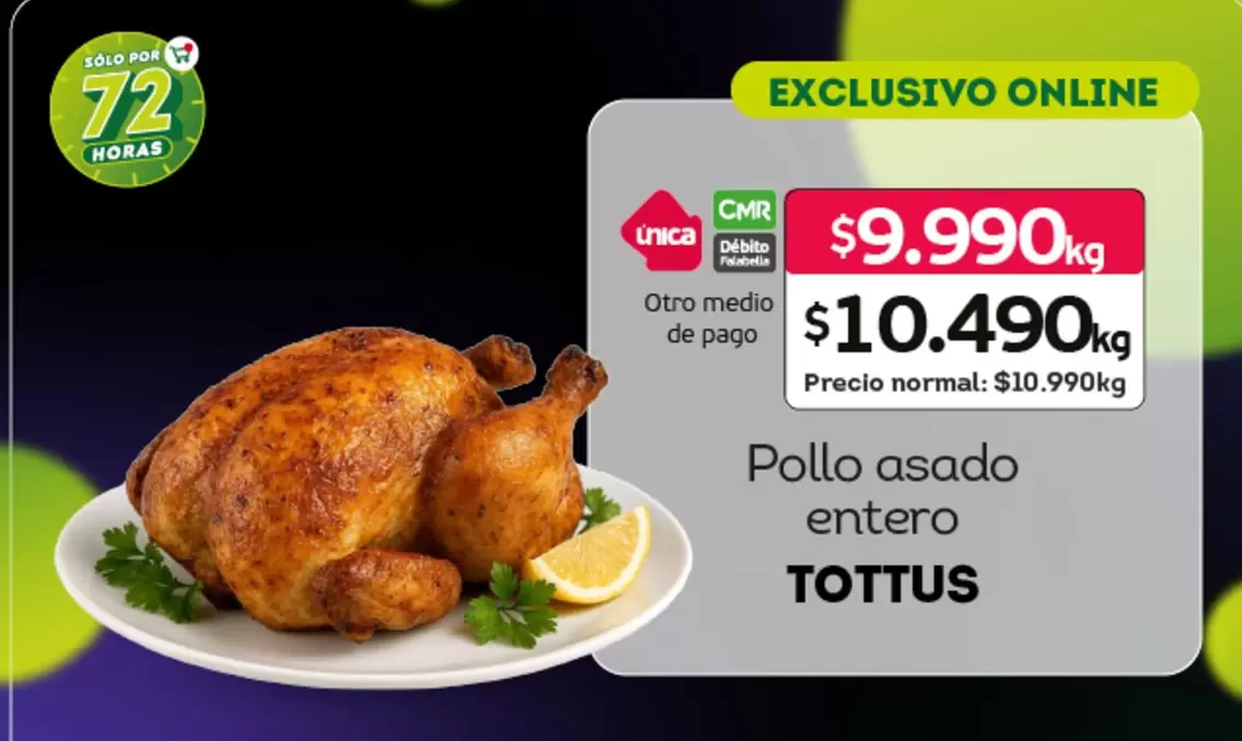Tottus - Pollo Asado Entero