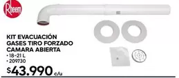 Rheem - Gases Tiro Forzado Camara Abierta