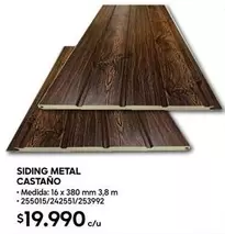 Metal - siding metal castão