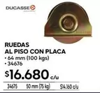 Ruedas Al Piso Con Placa