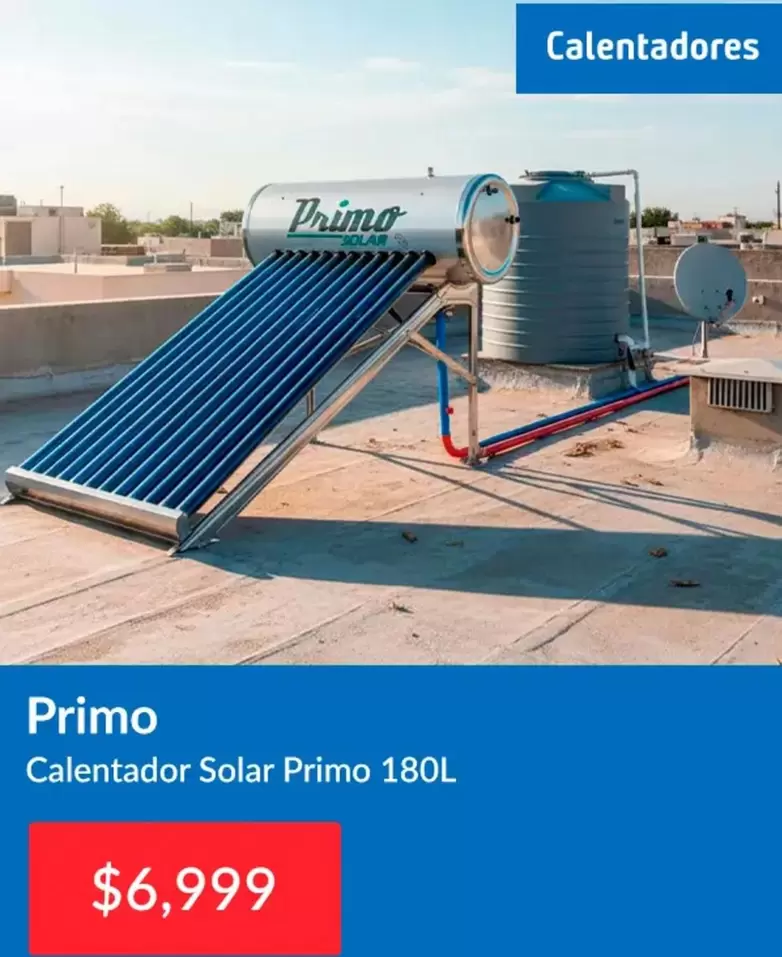 Calentador Solar Primo 180L