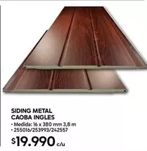 Metal - Siding  Caoba Ingles