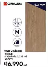 Cordillera - Piso Vinílico Roble