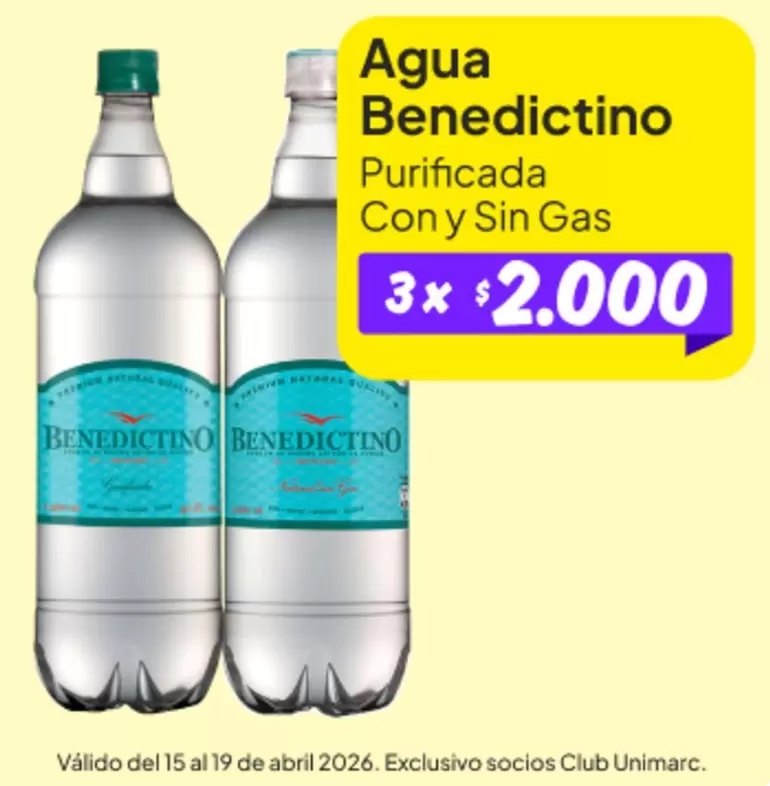 Benedictino - Agua