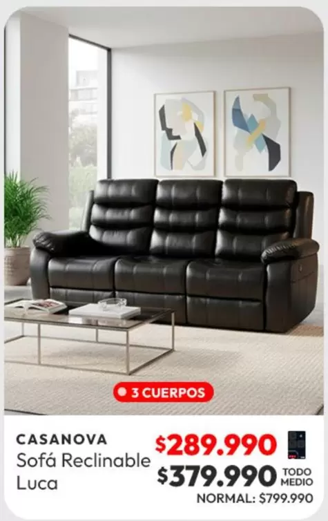 Casanova Sofa Reclinable
