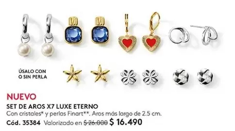 Perla - Set De Aros X7 Luxe Etern