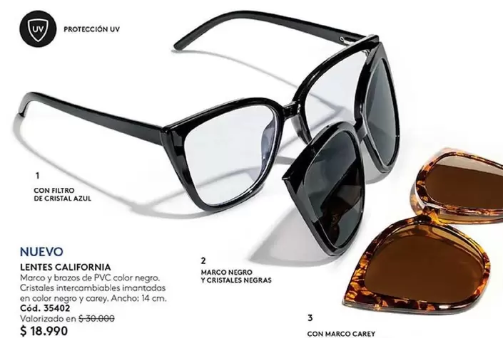Cristal - Nuevo Lentes California