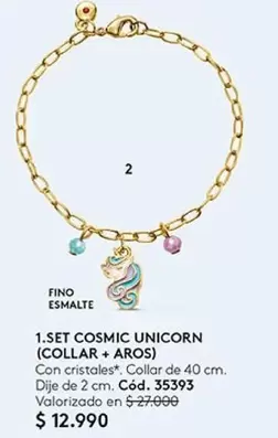 Set Cosmic Unicorn (Collar + Aros)