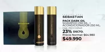Pack Dark Oil + Shampoo + Acondicionador 250 Ml.