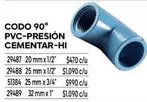 codo - Pvc-presion Cementar-Hi