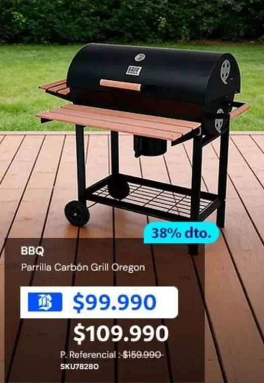 Bq - Parrilla Carbón Grill Oregon