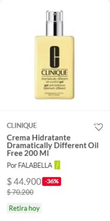 Clinique - Crema Hidratante Dramatically Different Oil Free 200 Ml