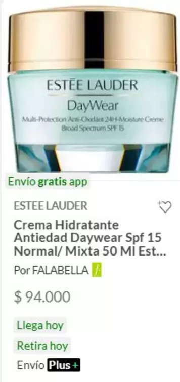 Estée Lauder - Crema Hidratante Antiedad Spf 15 Normal