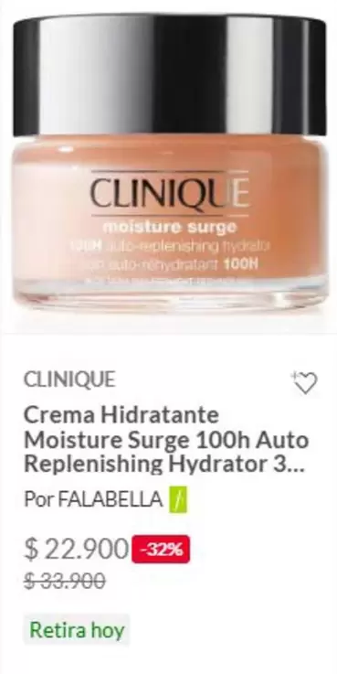 Clinique - Crema Hidratante Moisture Surge 100h Auto Replenishing Hydrator 3