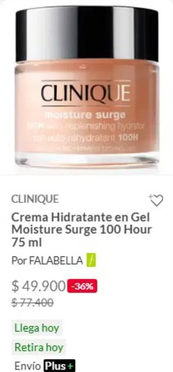 Clinique - Crema Hidratante En Gel Moisture Surge 100 Hour
