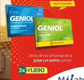 Geniol - Alivio De Los Sintomas De La Gripe Y El Resfrio Comun