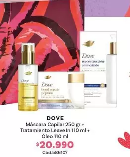 Dove - Máscara Capilar + Tratamiento Leave In 110 Ml + Oleo 110 Ml