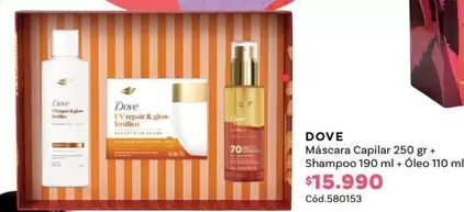Dove - Màscara Capilar 250 Gr + Shampoo + Oleo 110 Ml