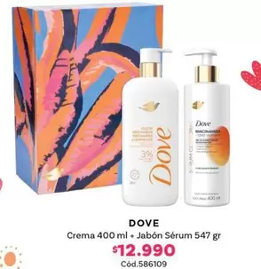 Dove - Crema 400 Ml + Jabón Sérum