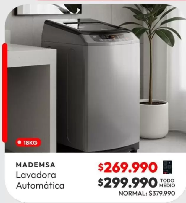 Mademsa - Lavadora Automatica