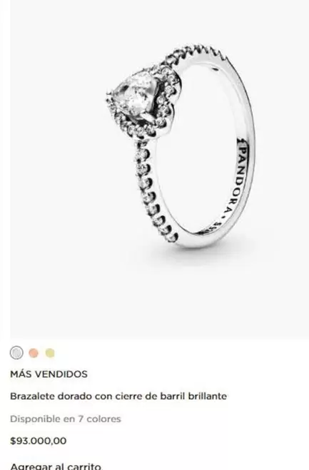 Brazalete Dorado Con Cierre De Barril Brillante