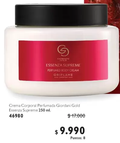 Giordani - Crema Corporal Perfumada Gold Essenza Supreme 250 Ml. 46980