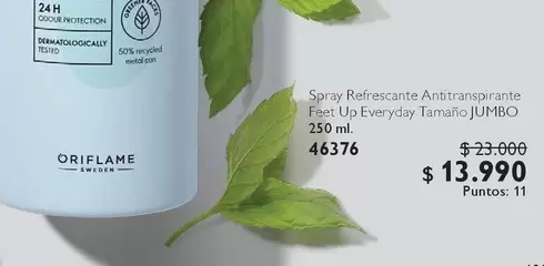 Green - Spray Refrescante Antitranspirante Feet Up Everyday Tamaño