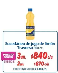 Traverso - Sucedaneo De Jugo De Limon