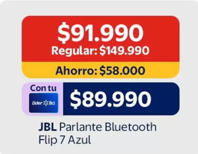 JBL - Parlante Bluetooth Flip 7 Azul